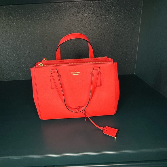 Kate Spade Cameron Street Teegan Leather Double Zip Satchel